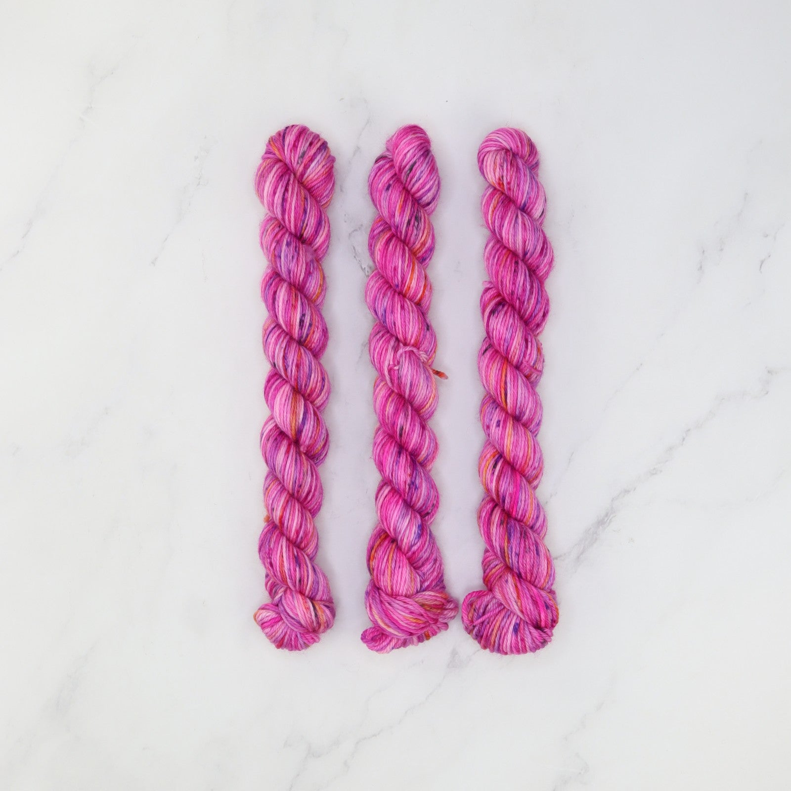 Skein Sisters Fabulous Sock Minis 20g/80m in colourway Funhouse – 4ply weight merino, nylon yarn