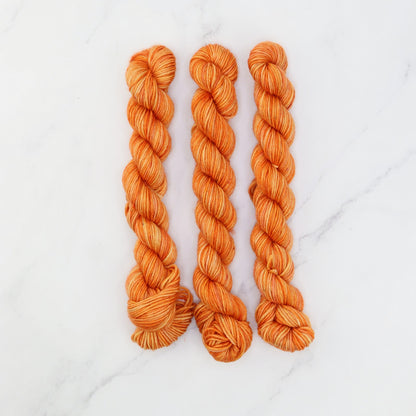 Skein Sisters Fabulous Sock Minis 20g/80m in colourway Ginger Kitten – 4ply weight merino, nylon yarn