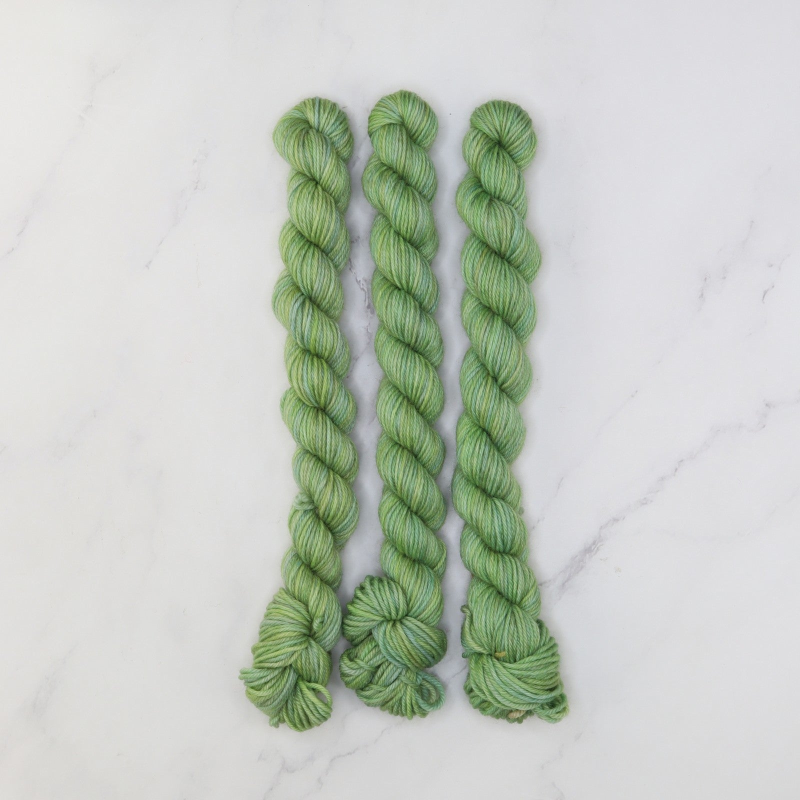 Skein Sisters Fabulous Sock Minis 20g/80m in colourway Glade – 4ply weight merino, nylon yarn