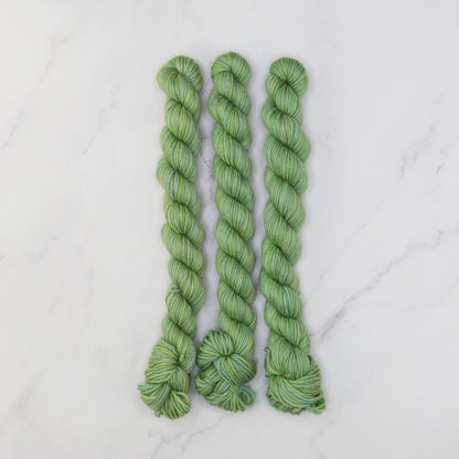 Skein Sisters Fabulous Sock Minis 20g/80m in colourway Glade – 4ply weight merino, nylon yarn