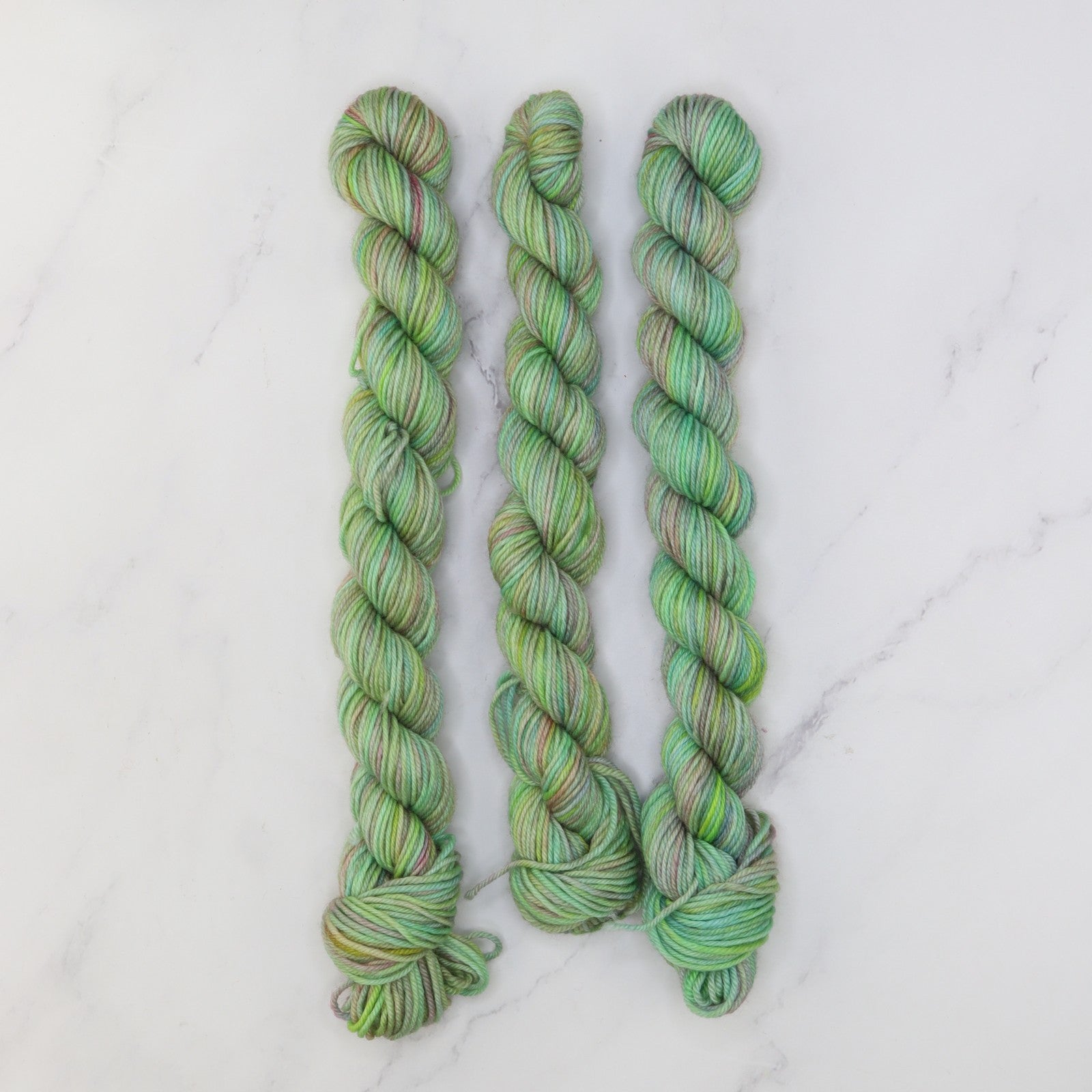 Skein Sisters Fabulous Sock Minis 20g/80m in colourway Herbal – 4ply weight merino, nylon yarn