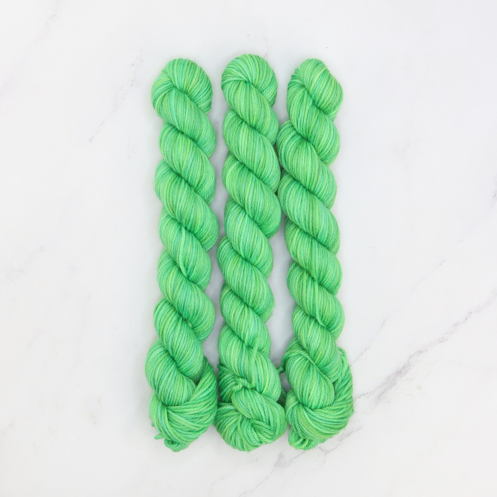Skein Sisters Fabulous Sock Minis 20g/80m in colourway Lime – 4ply weight merino, nylon yarn