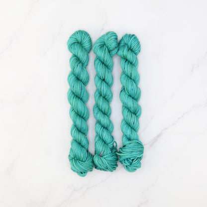 Skein Sisters Fabulous Sock Minis 20g/80m in colourway Marine – 4ply weight merino, nylon yarn