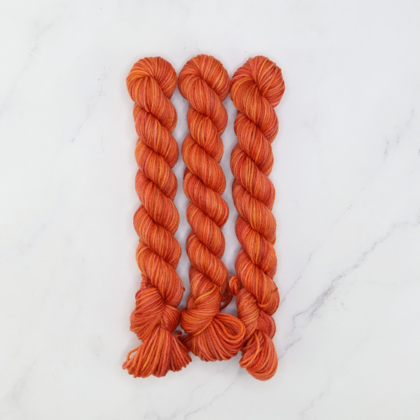 Skein Sisters Fabulous Sock Minis 20g/80m in colourway Marmalade – 4ply weight merino, nylon yarn