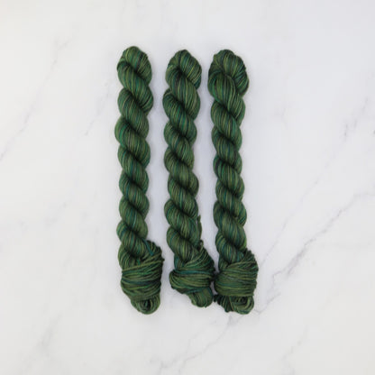 Skein Sisters Fabulous Sock Minis 20g/80m in colourway Medusa – 4ply weight merino, nylon yarn
