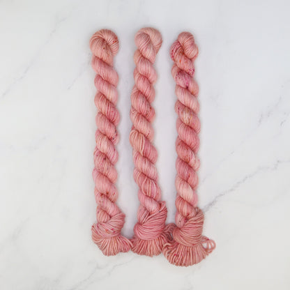 Skein Sisters Fabulous Sock Minis 20g/80m in colourway Melba – 4ply weight merino, nylon yarn