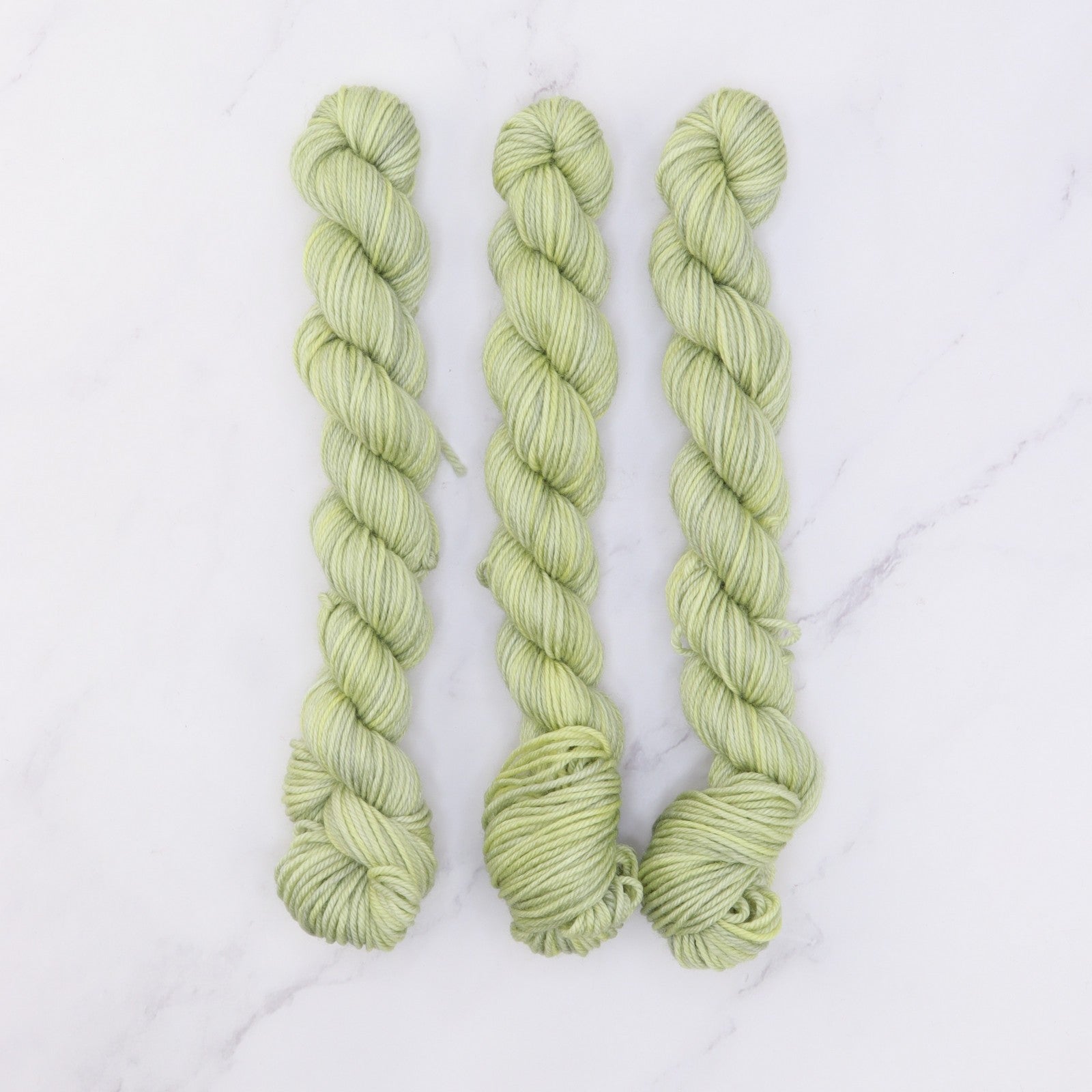 Skein Sisters Fabulous Sock Minis 20g/80m in colourway New Growth – 4ply weight merino, nylon yarn