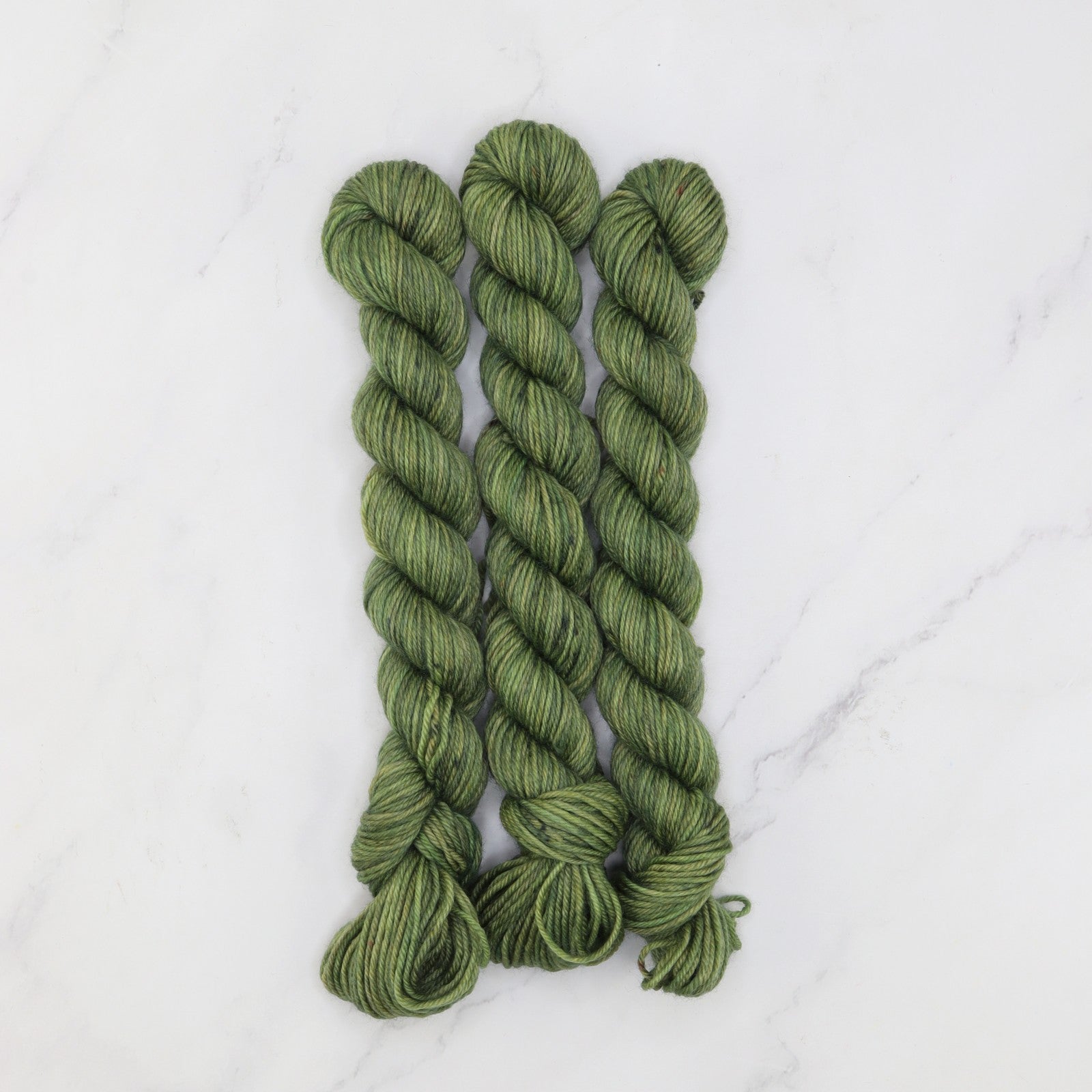 Skein Sisters Fabulous Sock Minis 20g/80m in colourway Olive Grove – 4ply weight merino, nylon yarn