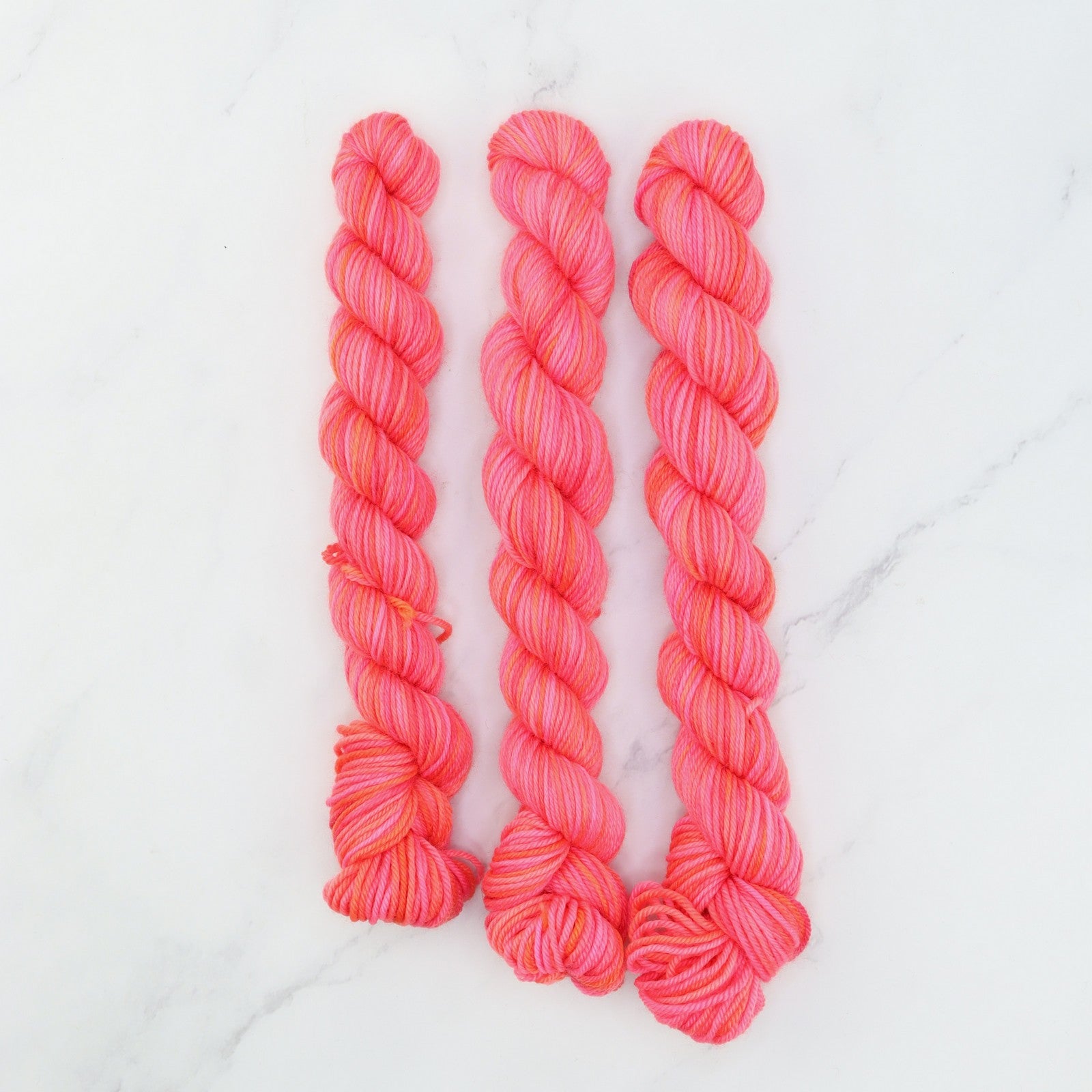 Skein Sisters Fabulous Sock Minis 20g/80m in colourway Popsicle – 4ply weight merino, nylon yarn