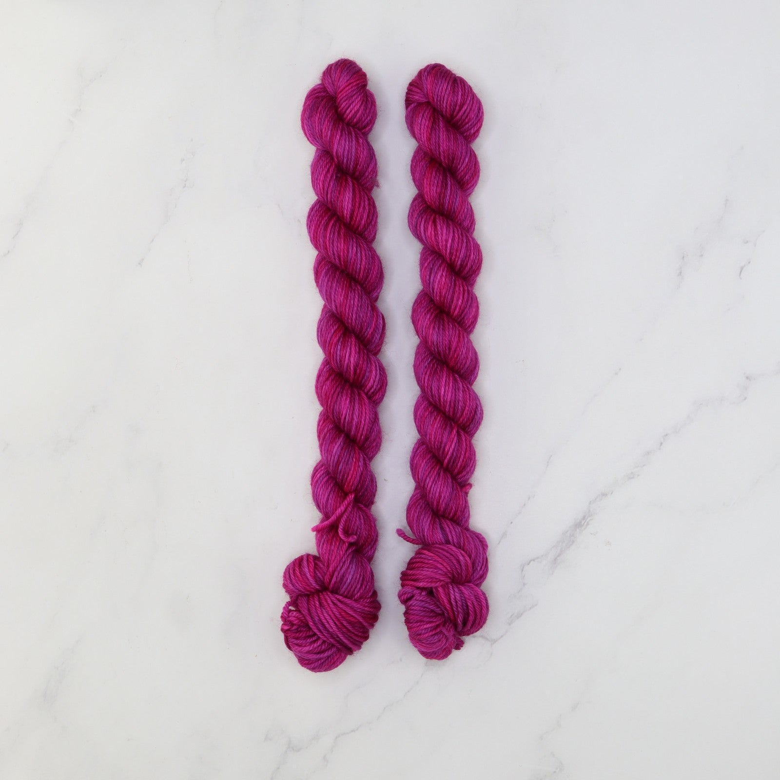 Skein Sisters Fabulous Sock Minis 20g/80m in colourway Purple Pink – 4ply weight merino, nylon yarn