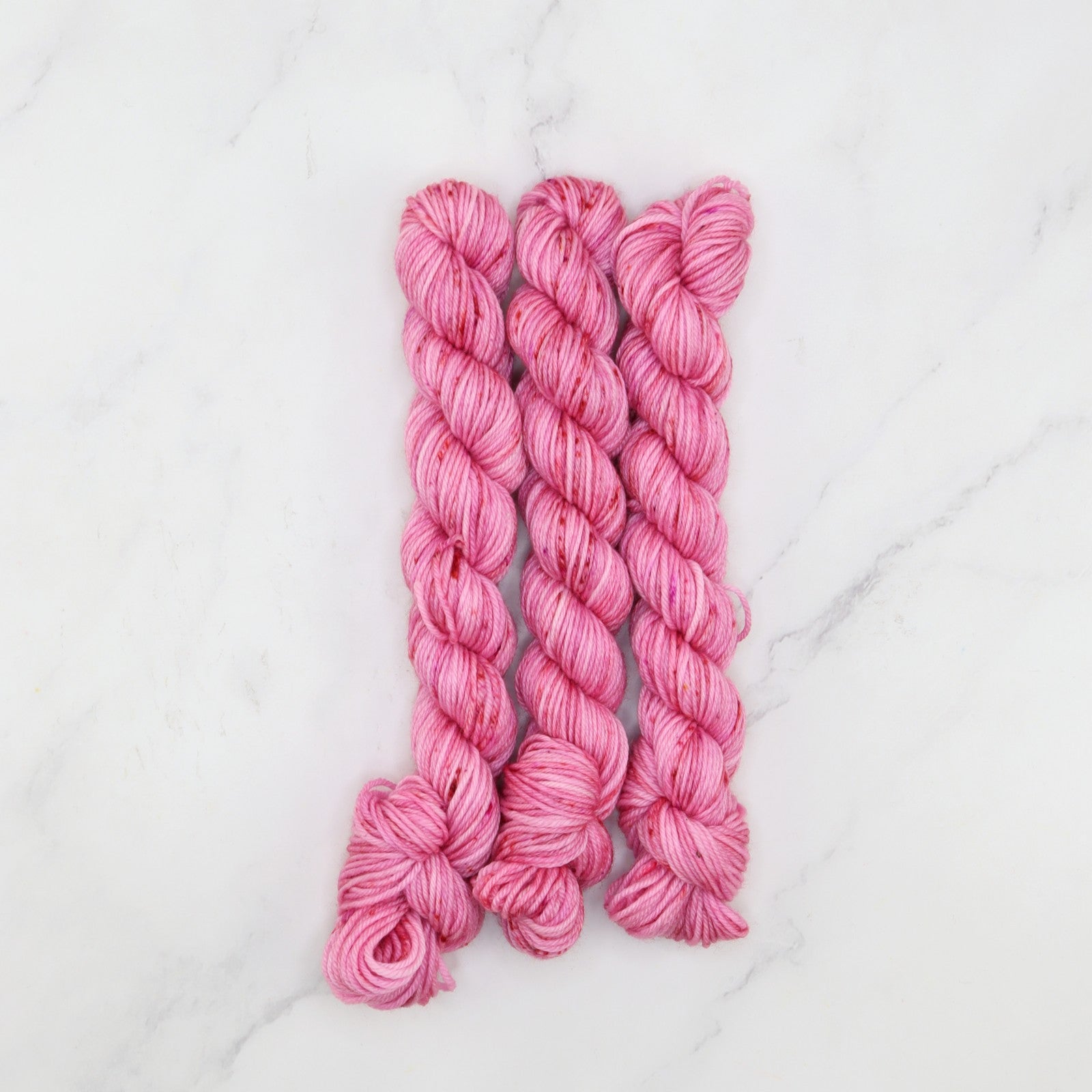 Skein Sisters Fabulous Sock Minis 20g/80m in colourway Raspberry – 4ply weight merino, nylon yarn