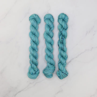 Skein Sisters Fabulous Sock Minis 20g/80m in colourway Reef Project – 4ply weight merino, nylon yarn