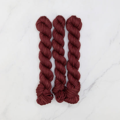 Skein Sisters Fabulous Sock Minis 20g/80m in colourway Russet – 4ply weight merino, nylon yarn