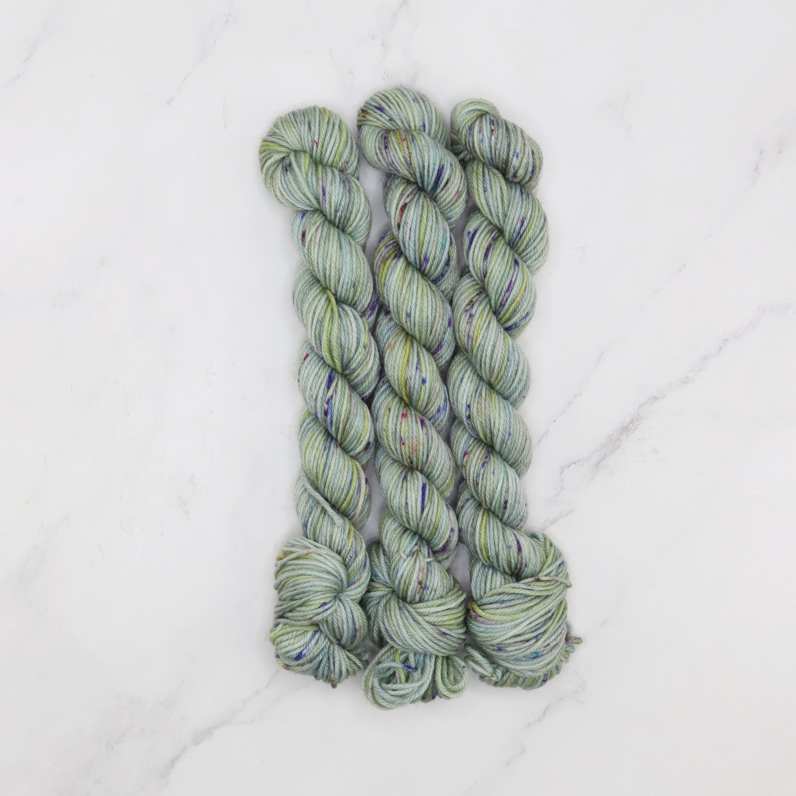 Skein Sisters Fabulous Sock Minis 20g/80m in colourway Sage – 4ply weight merino, nylon yarn