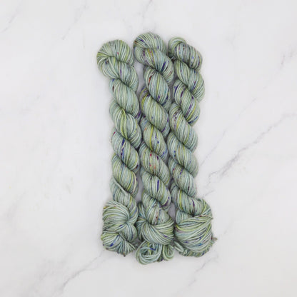 Skein Sisters Fabulous Sock Minis 20g/80m in colourway Sage – 4ply weight merino, nylon yarn