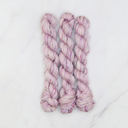 Skein Sisters Fabulous Sock Minis 20g/80m in colourway Salvia – 4ply weight merino, nylon yarn