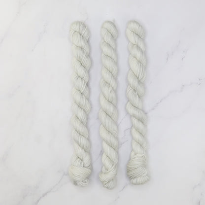Skein Sisters Fabulous Sock Minis 20g/80m in colourway Snowbird – 4ply weight merino, nylon yarn