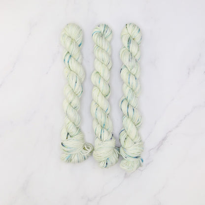 Skein Sisters Fabulous Sock Minis 20g/80m in colourway Spindrift – 4ply weight merino, nylon yarn