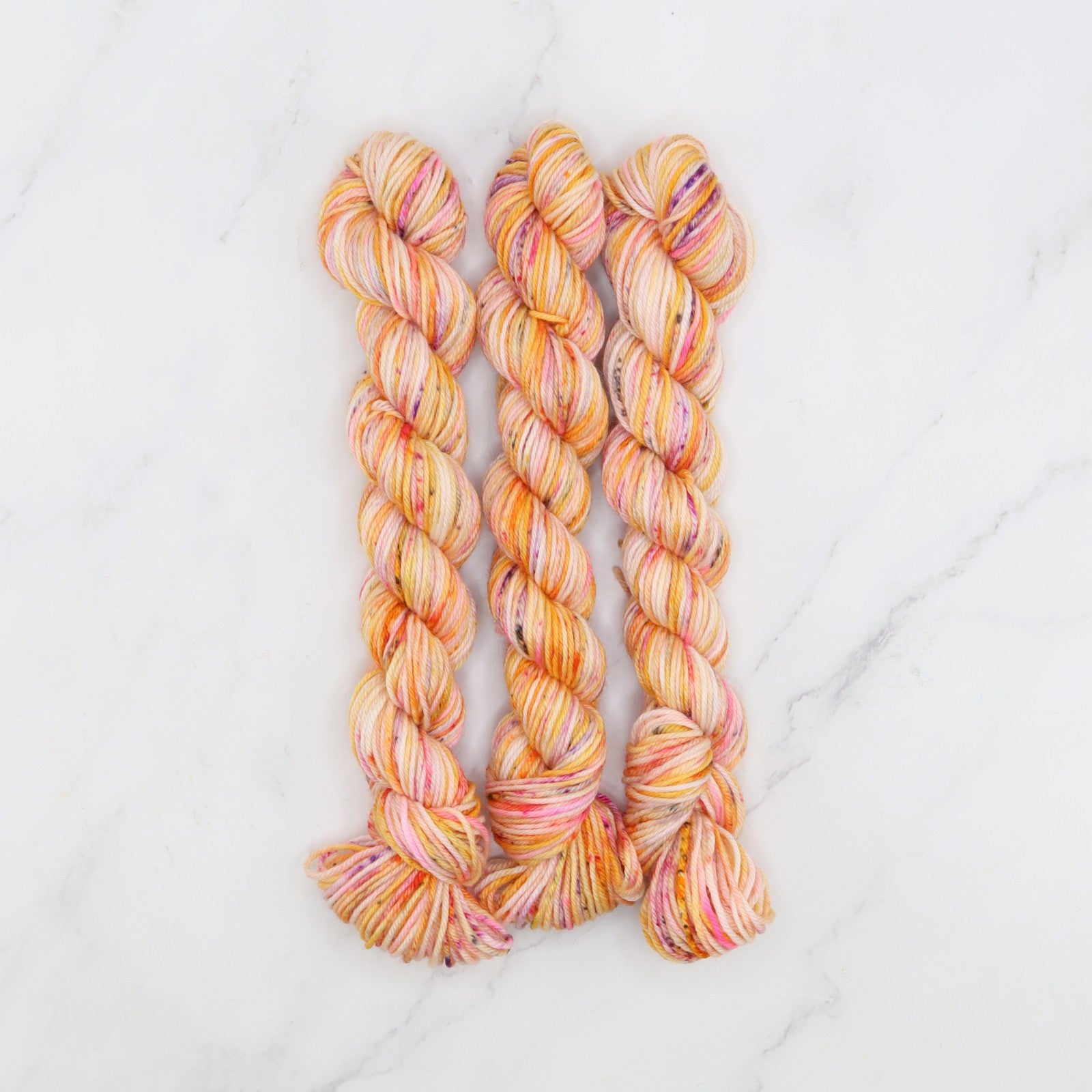 Skein Sisters Fabulous Sock Minis 20g/80m in colourway Tango Train – 4ply weight merino, nylon yarn