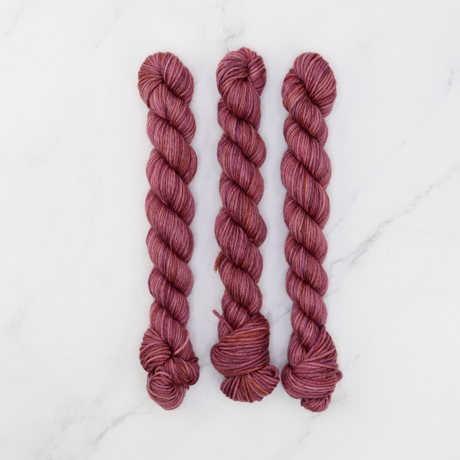 Skein Sisters Fabulous Sock Minis 20g/80m in colourway Velveteen – 4ply weight merino, nylon yarn