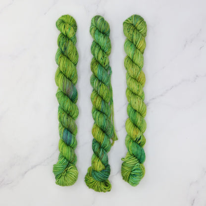 Skein Sisters Fabulous Sock Minis 20g/80m in colourway Verdi – 4ply weight merino, nylon yarn