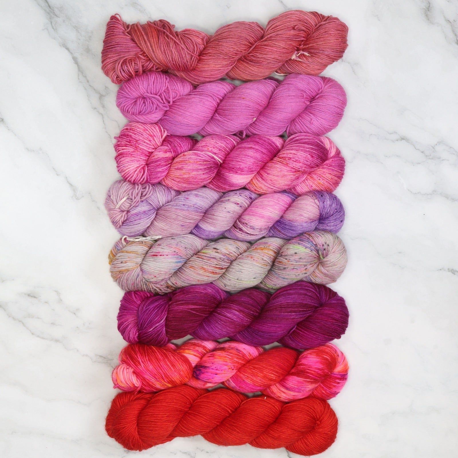 Westknits MKAL 2026 Color Kaleidoscope One of a Kind Kit in Skein Sisters Fabulous Sock, colourway Hot Purple