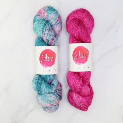 Westknits Go Go Dynamo Shawl kit, colourway Bibble
