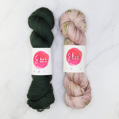 Westknits Go Go Dynamo Shawl kit, colourway Crocodile Tears