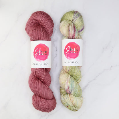 Westknits Go Go Dynamo Shawl kit, colourway Daydream