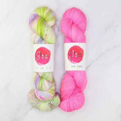 Westknits Go Go Dynamo Shawl kit, colourway Razzle Dazzle