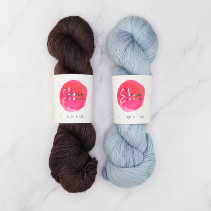 Westknits Go Go Dynamo Shawl kit, colourway Antarctica