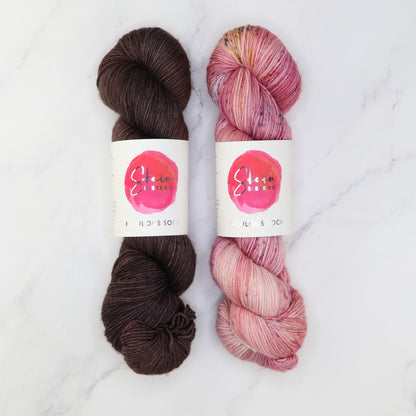 Westknits Go Go Dynamo Shawl kit, colourway Macchiato