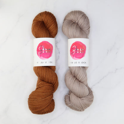 Westknits Go Go Dynamo Shawl kit, colourway Drop Bear