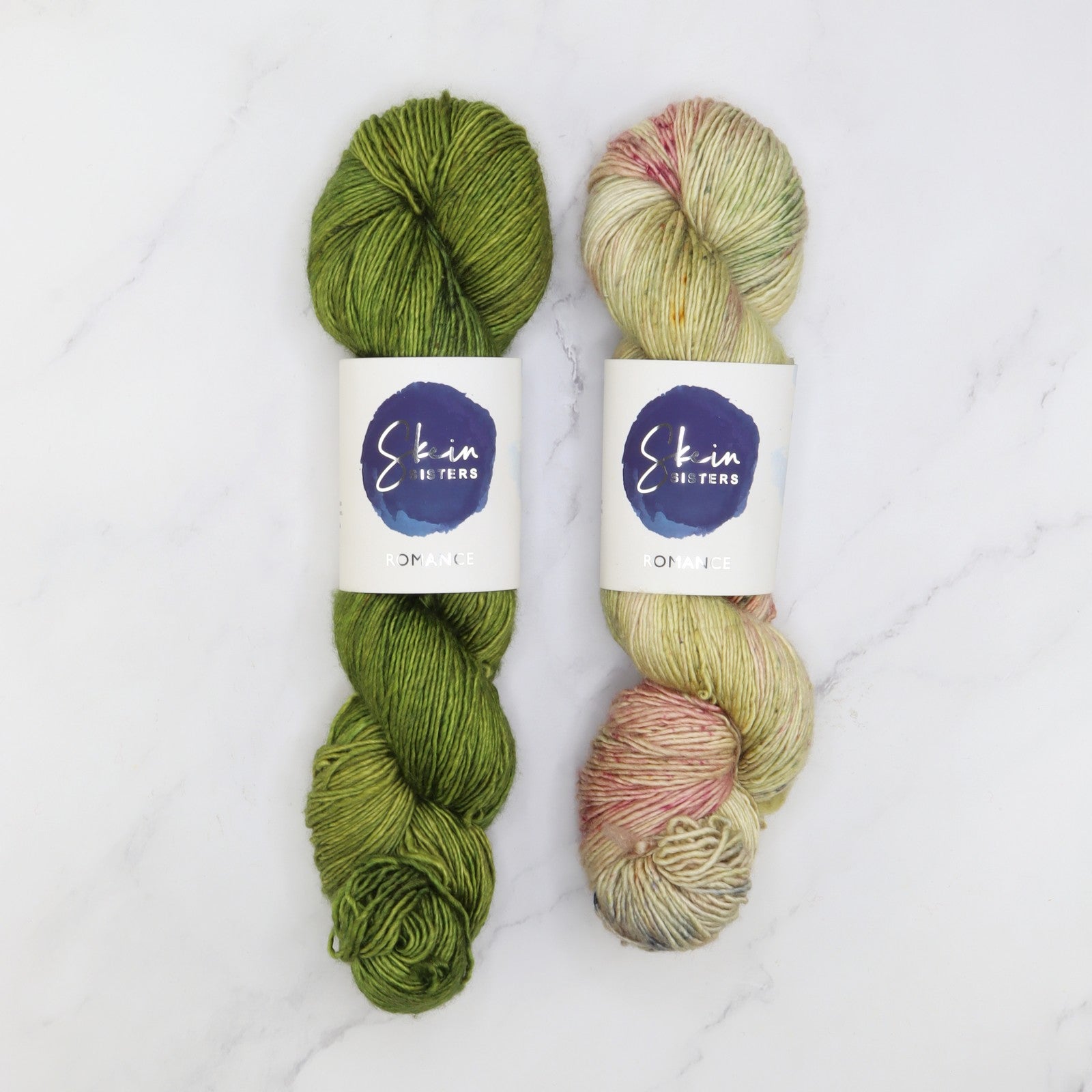 Krisanteema Shawl kit in Romance, colourway Olive You