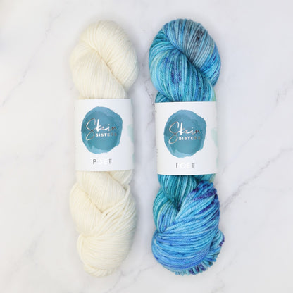 Ondine Cowl kit in Poet, colourway Lustre