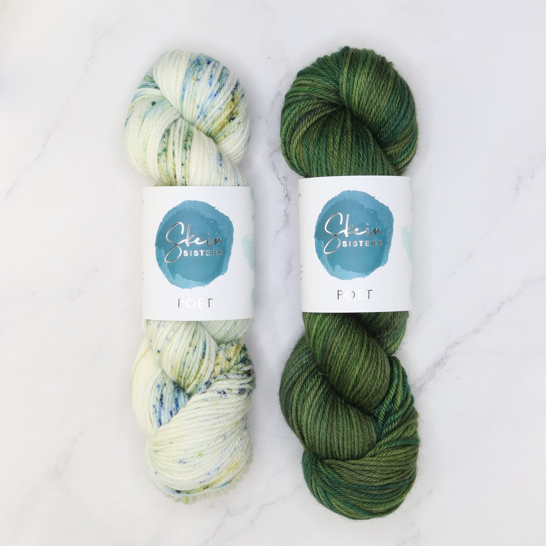 Ondine Cowl kit in Poet, colourway Spindrift