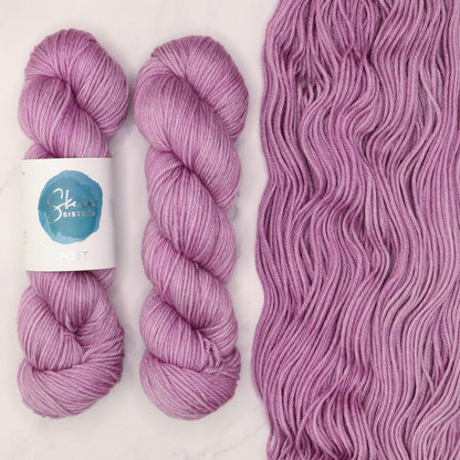 Poet Worsted – Three Skein Set in colourway Phantoms Forever – 10ply weight merino, nylon, silk yarn
