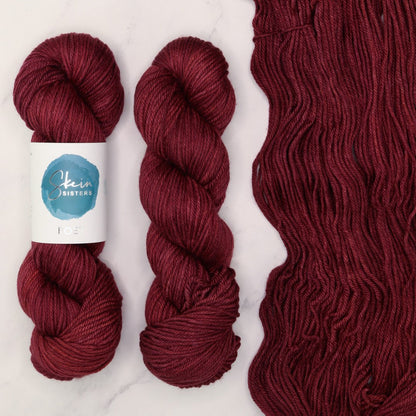 Poet Worsted – Three Skein Set in colourway Ritual – 10ply weight merino, nylon, silk yarn