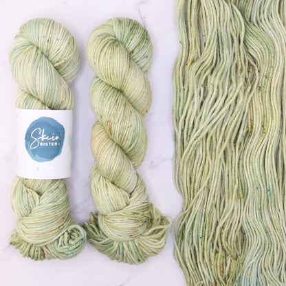 Skein Sisters Poet in colourway Sylvan – 10ply weight merino, nylon, silk yarn