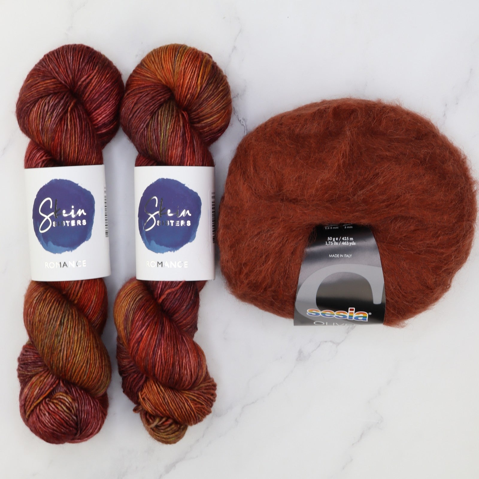 Ranunculus Sweater Yarn kit in Romance, colourway Antique Shop