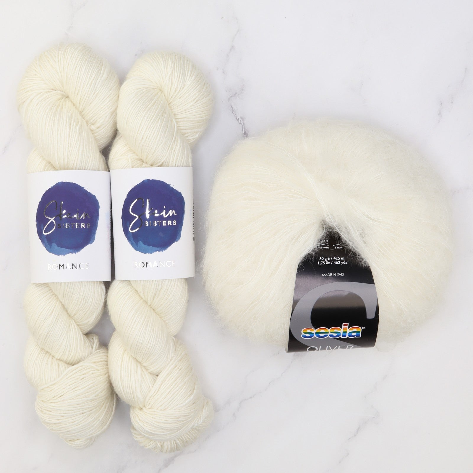 Ranunculus Sweater Yarn kit in Romance, colourway Lustre – view 2