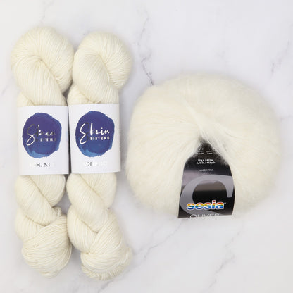 Ranunculus Sweater Yarn kit in Romance, colourway Lustre – view 2