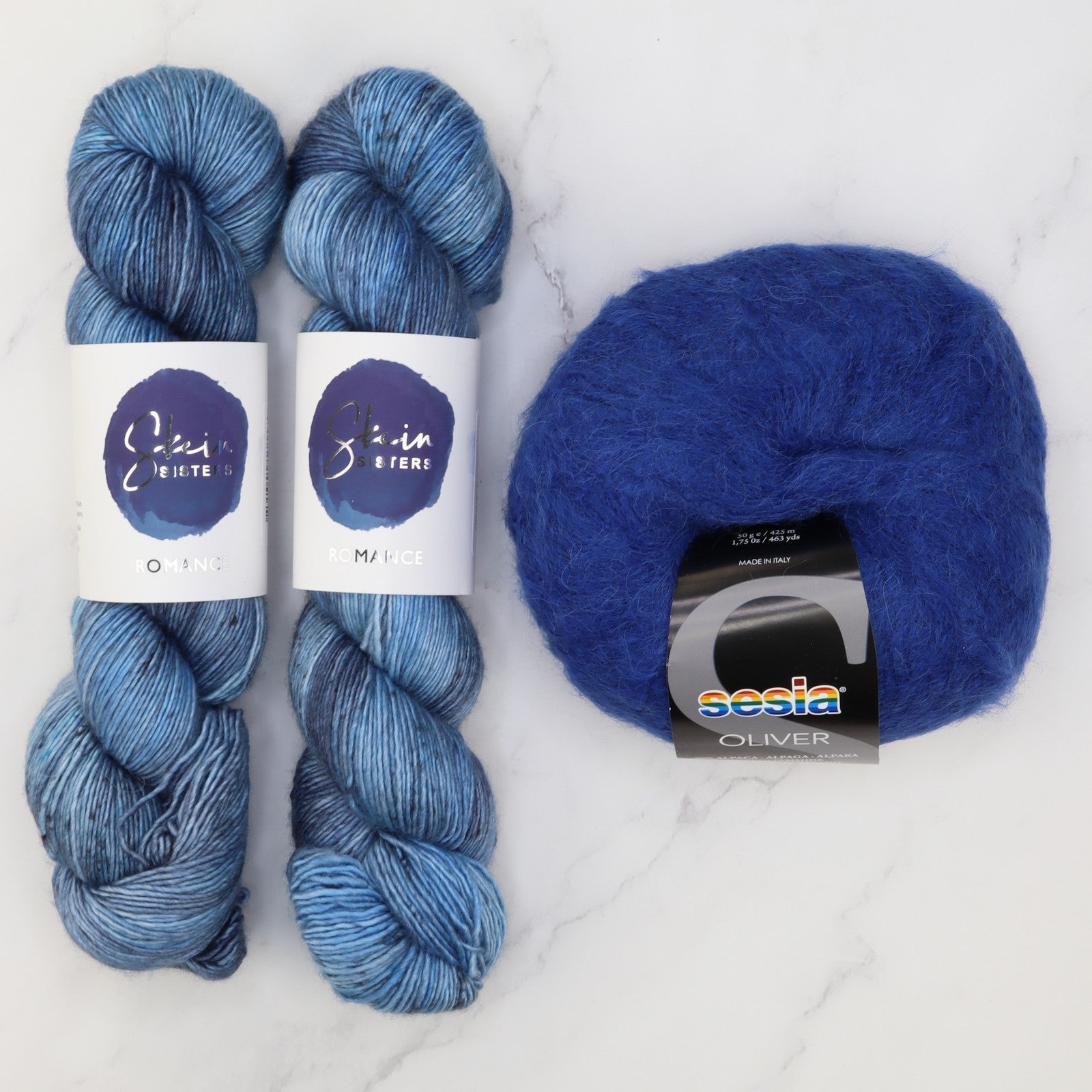 Ranunculus Sweater Yarn kit in Romance, colourway Mako
