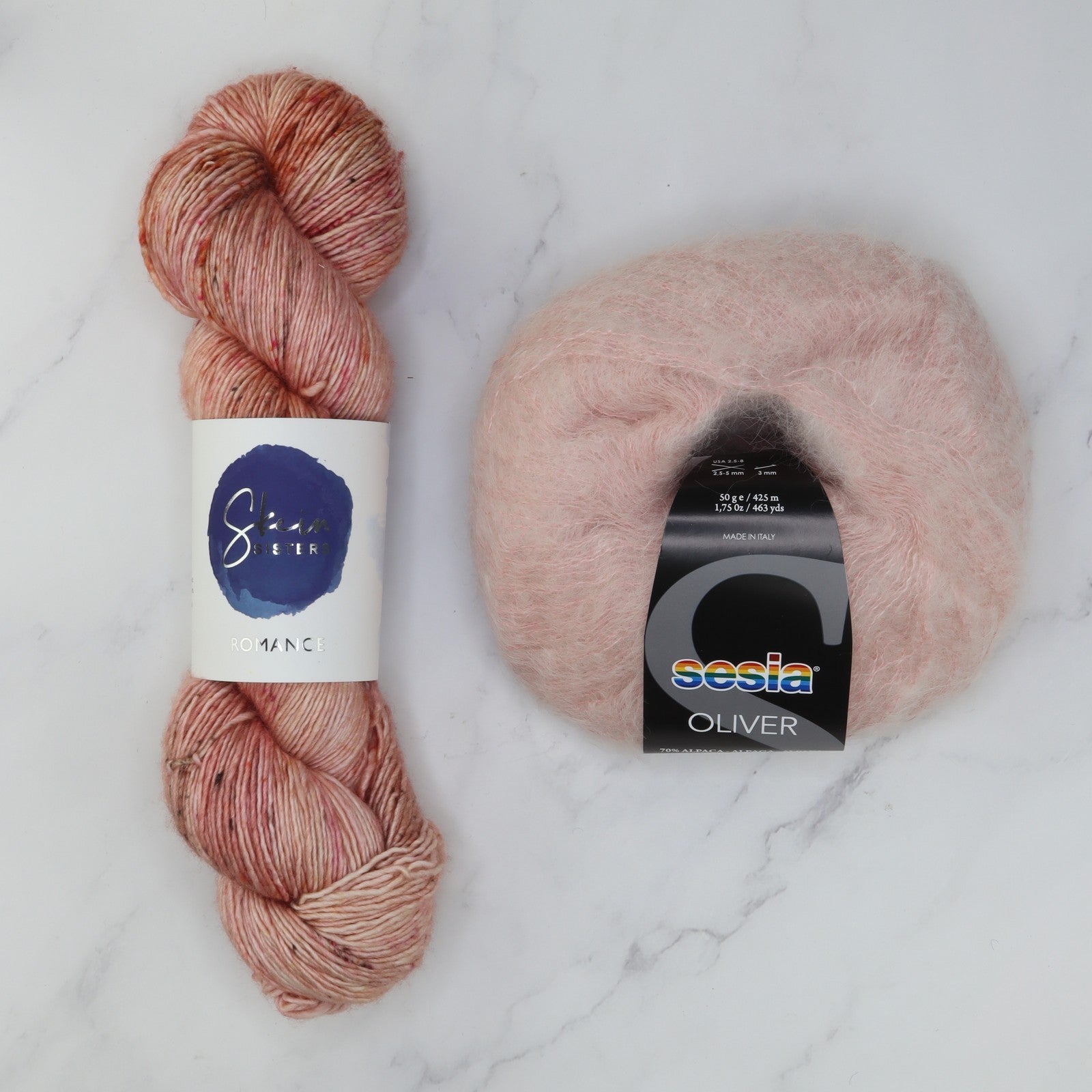Ranunculus Sweater Yarn kit in Romance, colourway Melba – view 2