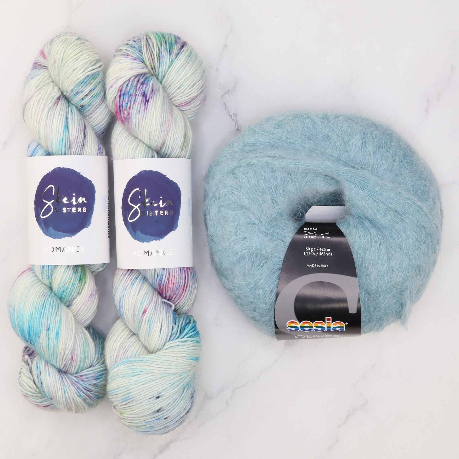 Ranunculus Sweater Yarn kit in Romance, colourway Waterlilies