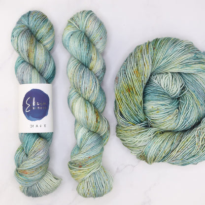 Skein Sisters Romance in colourway Agave – 4ply weight merino, silk yarn