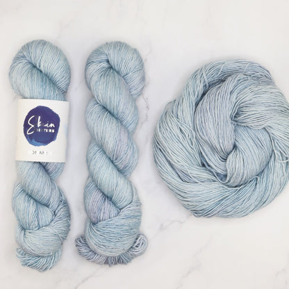 Skein Sisters Romance in colourway Antarctica – 4ply weight merino, silk yarn