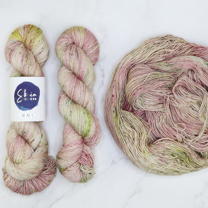 Skein Sisters Romance in colourway As You Wish – 4ply weight merino, silk yarn