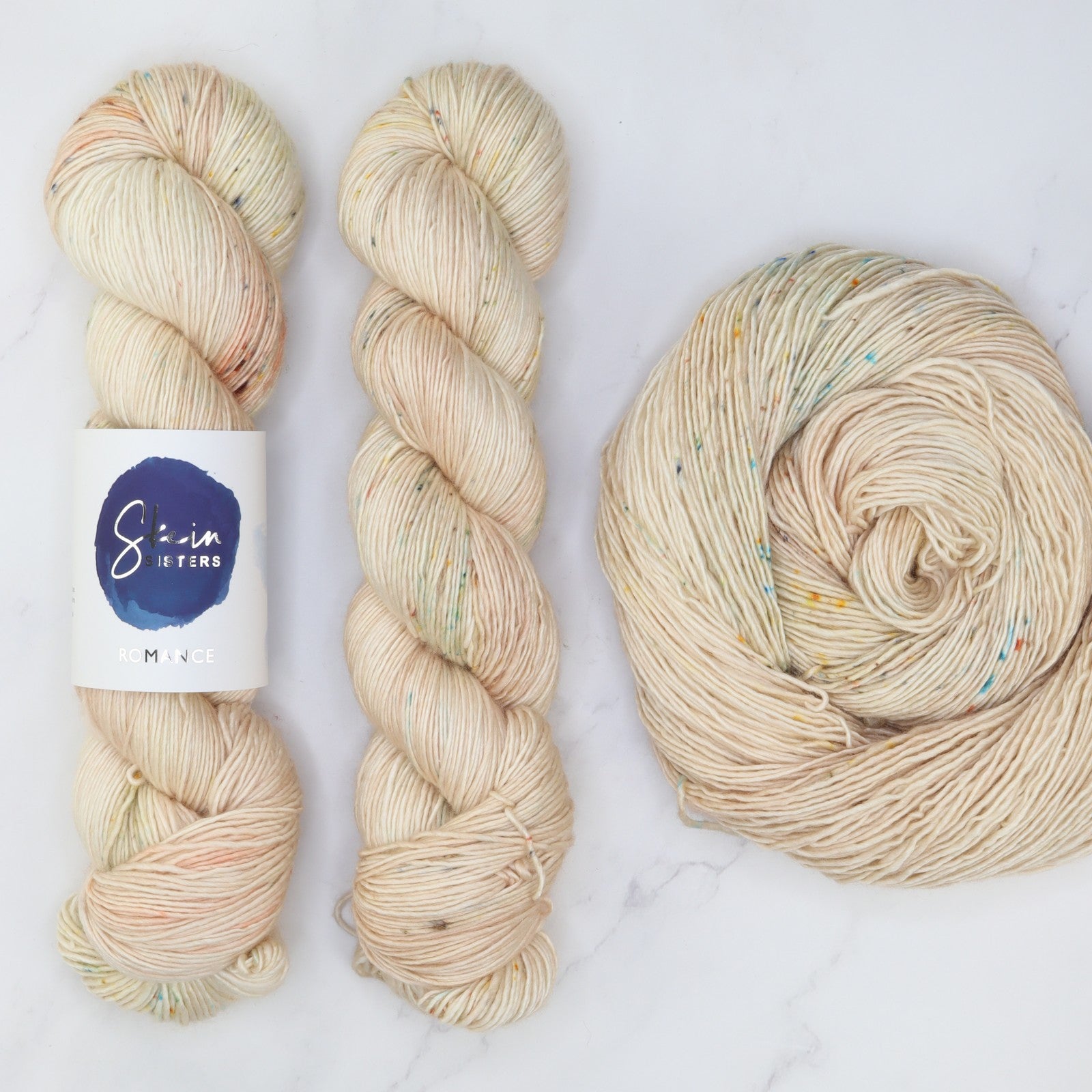 Skein Sisters Romance in colourway Balmoral Beach – 4ply weight merino, silk yarn