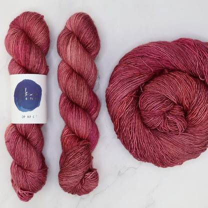 Skein Sisters Romance in colourway Claypan – 4ply weight merino, silk yarn